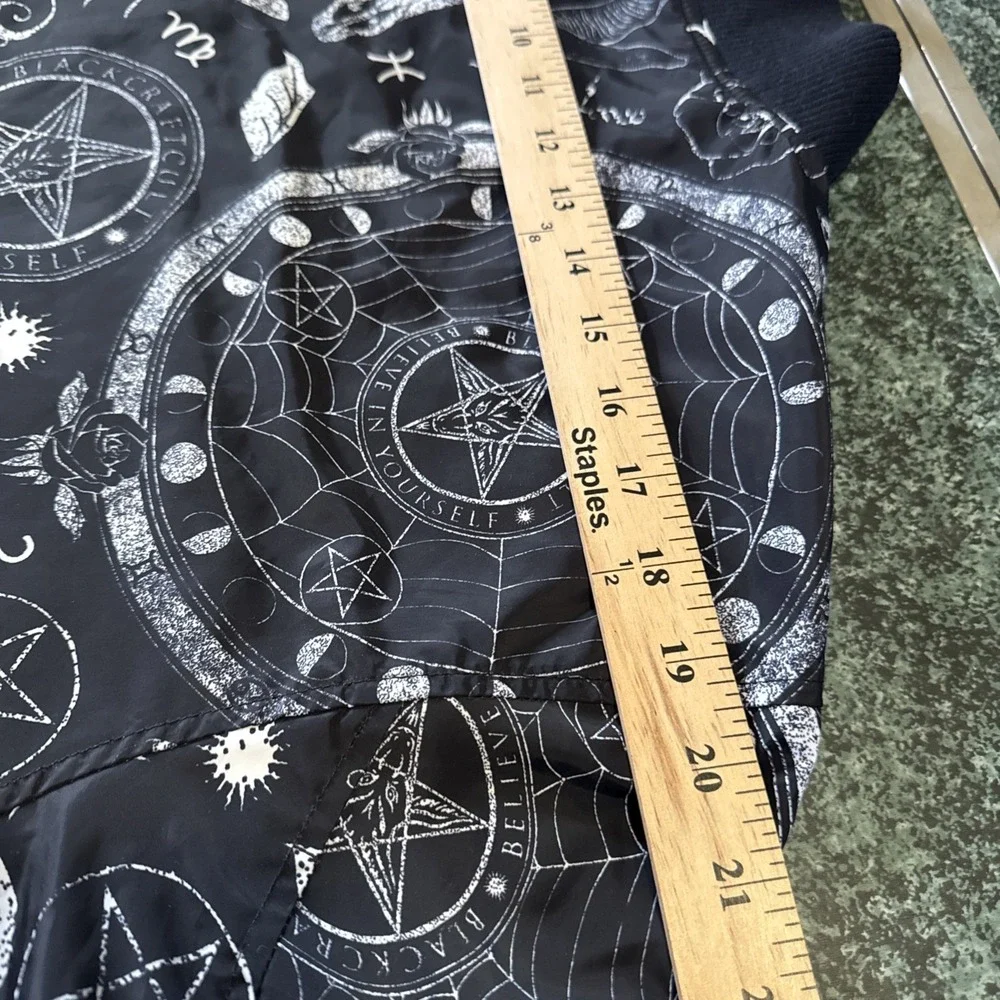 Blackcraft Cult Occult Skullcraft Lightweight Bomber Jacket AOP Dark Goth